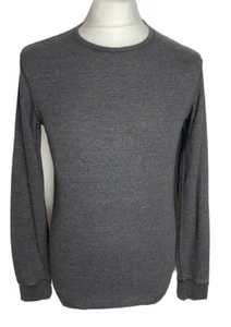 Mens Foot Locker Grey Athletic Fit Long Sleeved Top UK Size Medium / US Small - Picture 1 of 5