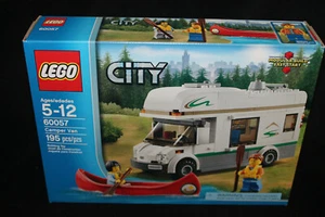 LEGO City CAMPER VAN # 60057 CANOE Oars Vest 2 Minifigures OUTDOORS Camping SET - Picture 1 of 12