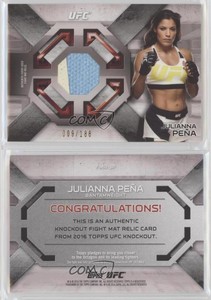2016 Topps UFC Knockout Fight Mat Relics /188 Julianna Pena #FMR-JP