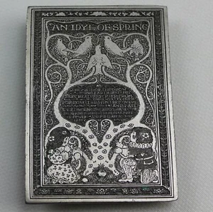 Vintage Belt Buckle An Idyl Of Spring 1973 - Picture 1 of 3