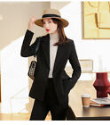 Korean Womens Casual Suits Blazer Spring Autumn Workwear Business Coat Jacket