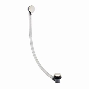 Sprung Bath Waste Overflow Easy Clean Clicker English Gold Solid Brass ENKI W33 - Picture 1 of 7