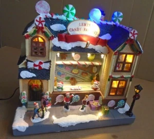 Carole Towne Lewis Musical Candy Factory 2019 luces LED/reproduce música - Imagen 1 de 24