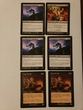 6 Mtg Black Nm/Lp 3x Necromancer's Magemark/ 2x Organ Grinder/ Nettling Curse