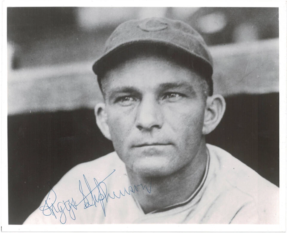 ¡Foto 8x10 autografiada firmada por Riggs Stephenson! AMCo Certificado de Autenticidad! 18039 Foto 1 de 1