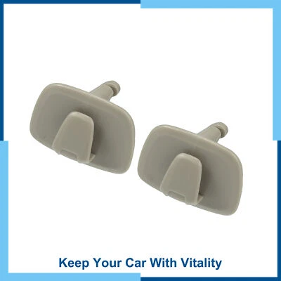 Paquete (2) Gancho de inserción de techo interior gris ABS cubierta embellecedor para Volvo S90 XC40 Foto 1 de 4