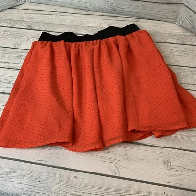 HM Mujer Falda Roja Lunares Patinador Falda Cintura Elástica Talla Pequeña Rockabilly Foto 1 de 4