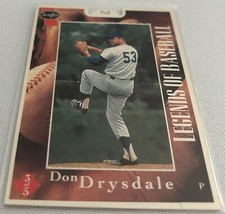 1995 Stouffer's Legends of Baseball Don Drysdale Los Angeles Dodgers #3