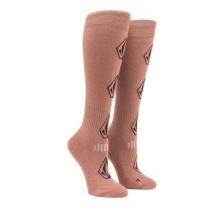 Volcom Sherwood Women's Socks, XS-Small U.S Sizes 4.5-7, Rosewood New - Picture 1 of 1