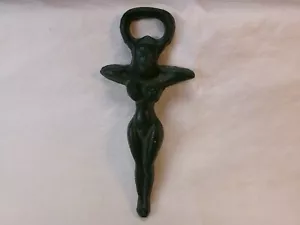 Risque Cast Iron Naughty Nude Lady Beer Bottle Opener - Picture 1 of 4