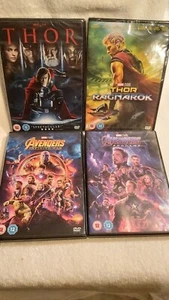 THOR 1+3+AVENGERS 1+2(4 DVD'S LIKE NEW) - Picture 1 of 6
