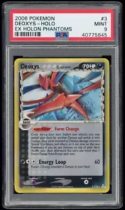 2006 PSA 9 Mint Deoxys Delta Species Holo EX Holon Phantoms Pokemon Card 3/110 - Picture 1 of 2