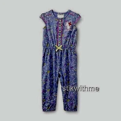 Hello Kitty "CharmmyKitty" [3 T] CLOTHING Chambray 1-Piece ROMPER Cap Sleeve NEW - Image 1 of 3