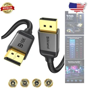 20FT 16K DisplayPort 2.1 Cable with Gold Plated Connectors - Quality - Picture 1 of 8