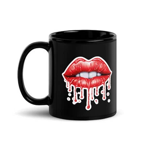 JUCIY RED LIPS Coffee/Tea Mug 11oz. Cup ( LIPS, LIP, RED, ) - Picture 1 of 3