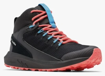 NWT - Columbia Trailstorm Mid Waterproof Black/White/Pink Woman’s 10 Wide No Box - Image 1 of 4
