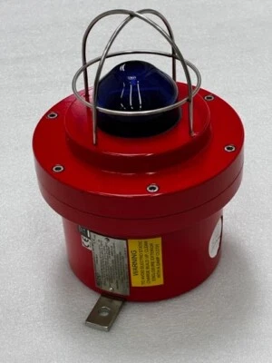 MEDC XB11 Xenon Explosionproof Beacon Strobe Light Blue 24VDC 0.32A New - Image 1 of 4