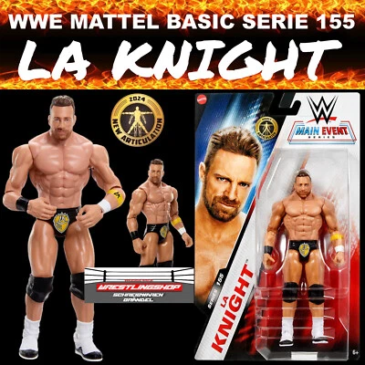 WWE MATTEL BASIC SERIE 155 LA KNIGHT WRESTLING ACTION FIGUR ELITE RAW SMACKDOW