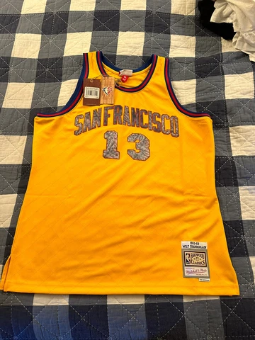 Mitchell Ness SAN FRANCISCO Warriors 1962-63 Wilt Chamberlain 75th Ann JERSEY XL Cover