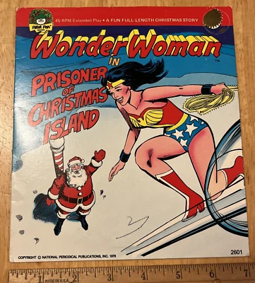 Wonder Woman in Prisoner of Christmas Island 7"  1978  Vinyl Record #2601 - Image 1 of 4