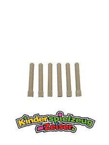 LEGO 6 x Pfeiler Säule Stein beige Tan Support 1x1x6 Solid Pillar 43888 - Bild 1 von 3