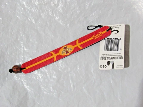 NCAA Iowa State Cyclones Basketball Red w/Yellow Stripes Bracelet by GameWear Cover