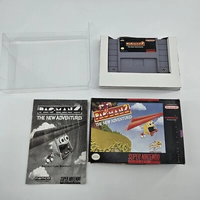 Pac-Man 2 SNES CIB Complete w/ Manual & Protector Super Nintendo VTG Game - Image 1 of 4