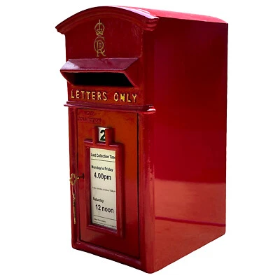 Royal CR III Letters Only Mailbox in Red Cast Iron – Wall Mounted or Standing - Image 1 of 4