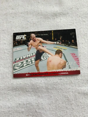 2009 TOPPS UFC DEBUT 12/8/07 TUF 6 BEN SAUNDERS VS DAN BARRREA # 73 - Image 1 of 2