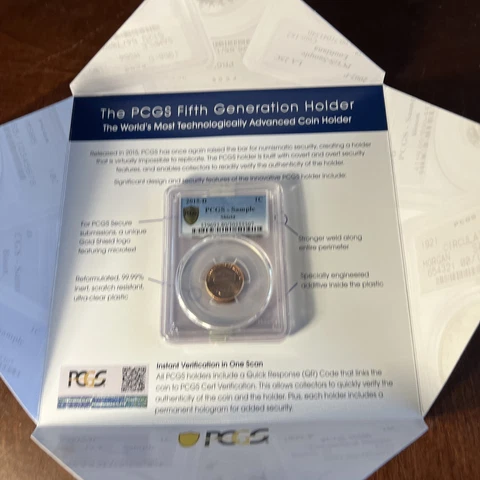 2015 D PCGS Error - Lincoln 2015-P Mislabled Sample Slab Cover