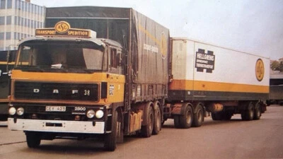 TEKNO 74199 DAF 2800 CAMION + RIMORCHIO 4 ASSI " ASG " ( SVEZIA ) MINT BOX. - Immagine 1 di 4