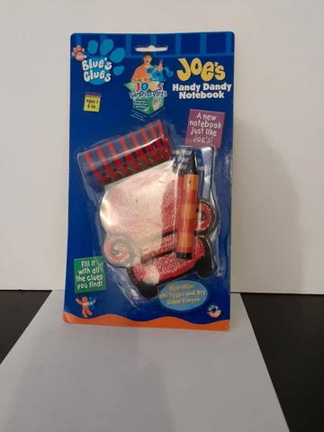 New Sealed 2002 Rare Vintage Blues Clues Joe Handy Dandy Notebook - Hard to find Cover