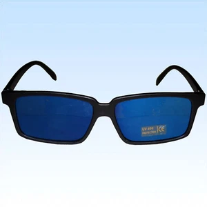 Detektiv Sonnenbrille mit Rückspiegel verspiegelte Brille Komplettbrille - Bild 1 von 2