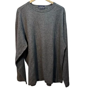 VTG John Ashford Adventure Sweater Mens 2XL Pullover Cotton Blend Gray Heather - Picture 1 of 9