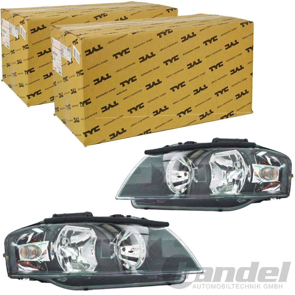 2x TYC H7/H7 SCHEINWERFER LINKS+RECHTS MIT LWR+MOTOR für AUDI A3 BIS 07.2008 - Bild 1 von 1