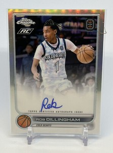 2022 Topps Chrome OTE Card #CA-RD3 Rob Dillingham Autographed
