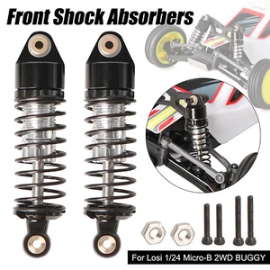 Metal Front And Rear Shock Absorbers For LOSI 1/24 Micro-B 2WD Buggy RTR - Picture 1 of 13