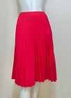 Vintage 70s Sarah K Petites Red Fan Pleated Skirt S M