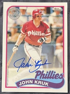 John Kruk 2024 Topps 1989 Topps 35th Anniversary Autographs #89BA-JK - Picture 1 of 2