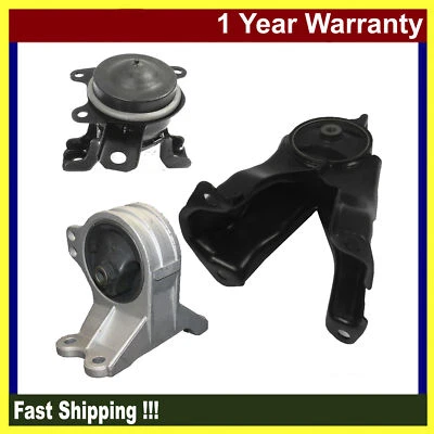 For 08 2012 Mitsubishi Eclipse SE Hatchback 2.4L Motor & Trans. Mount Set 3PCs - Image 1 of 4