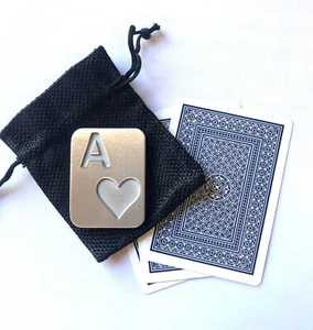 Protector protector de cartas de póquer Ace of Hearts, con bolsa de almacenamiento - Imagen 1 de 2