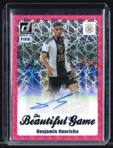 2023-24 Panini Donruss Beautiful Game Auto #BG-BH Benjamin Henrichs Auto Pink - Picture 1 of 2