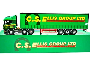 1:50 Corgi 13703 SCANIA R 420 Truck & CURTAIN Trailer in C.S. ELLIS Livery MIB - Picture 1 of 12
