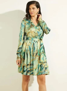 💚 NWT Guess By Marciano Blue Chain Reaction Mini Dress Size 2 💚 - Picture 1 of 5