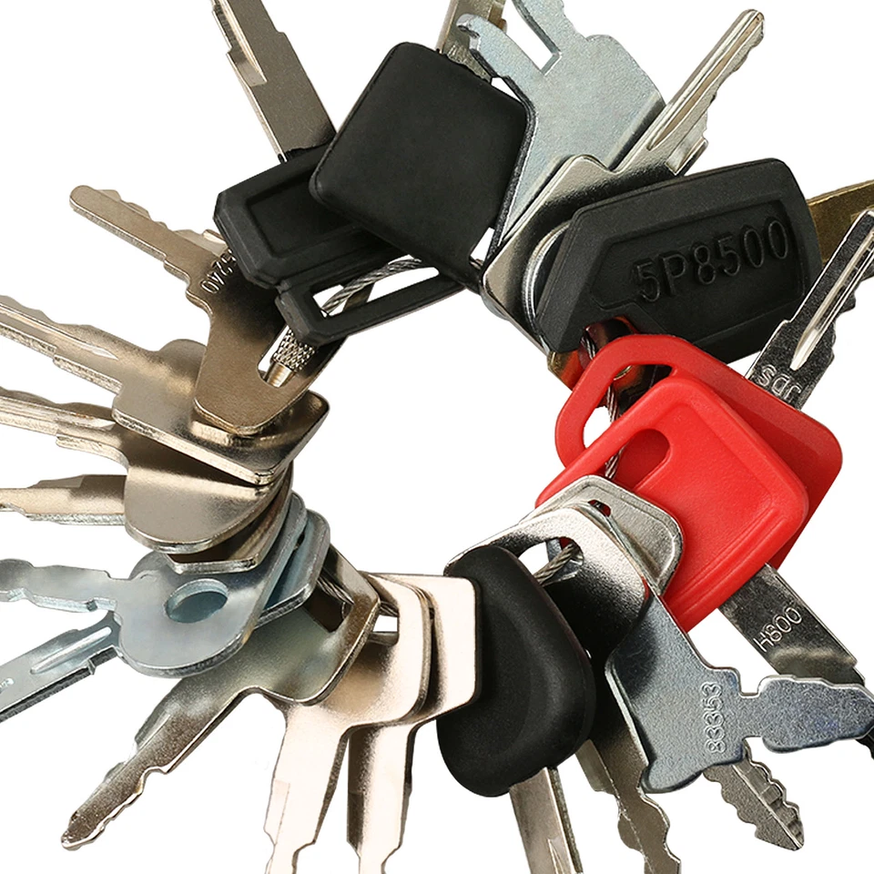 21 Heavy Equipment Key For John Deere JCB CAT Kobelco Kubota Komatsu Volvo Case - Image 1 of 3