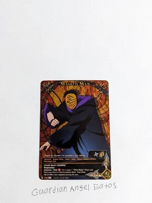 Naruto TCG CCG Masked Man Card Super Rare Foil English Near Mint Set 27 - Image 1 of 2