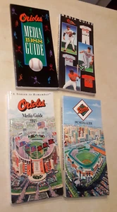 Baltimore Orioles Media Guides Lot 1988 1989 1991 1992 Vintage MLB 1980s 1990s - Picture 1 of 11