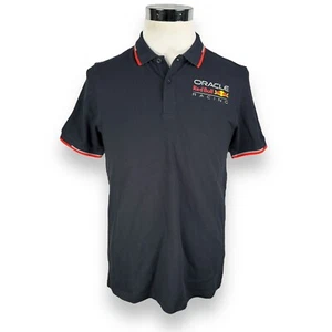 Castore Oracle Red Bull Racing Polo Shirt Mens Small Blue Cotton Regular Fit New - Picture 1 of 10