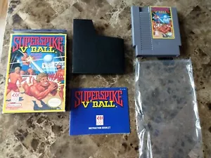 Super Spike V'Ball (Nintendo NES, 1990) * CIB * Complete in Box * authentic - Picture 1 of 9