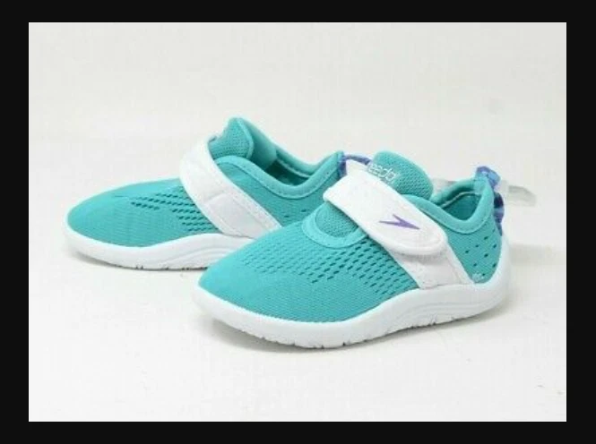 NEW- Speedo Toddler Girls' Shore Explore Water Shoes - SEAFOAM S 5-6 - Image 1 of 1